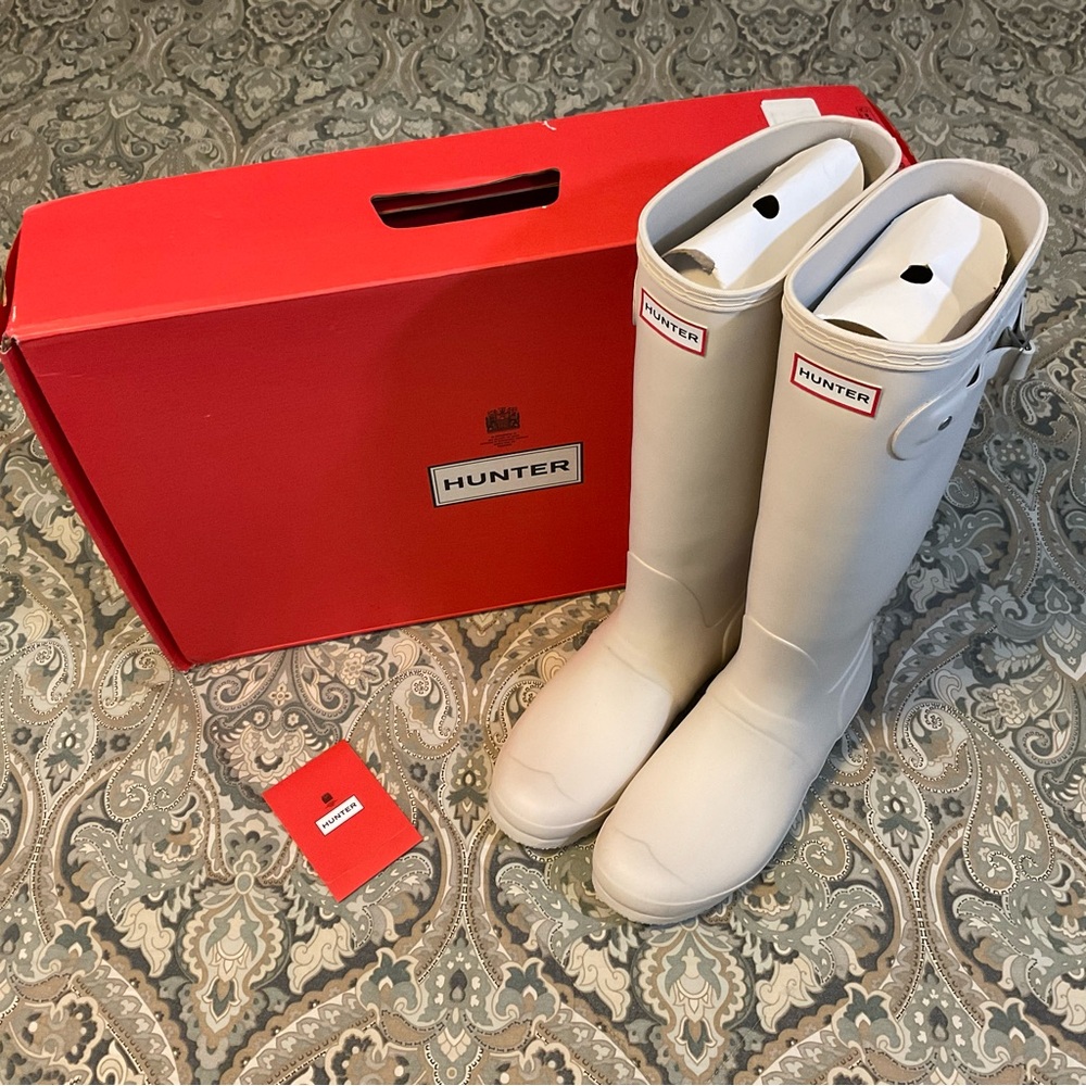 New Hunter Original Tall Rain Boots Cast Women’s Sz 10